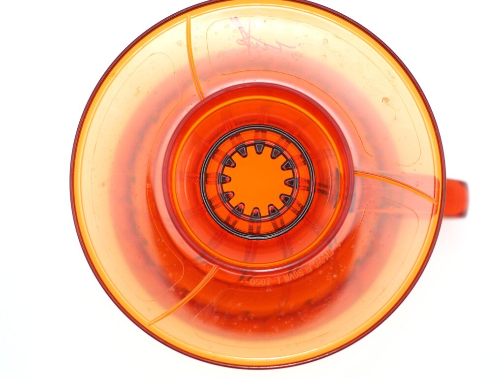 HARIO Taiwan V60 Plastic Coffee Dripper 01 Pang-Yu Liu's Limited Color VD-01-TOR-TW Bottom